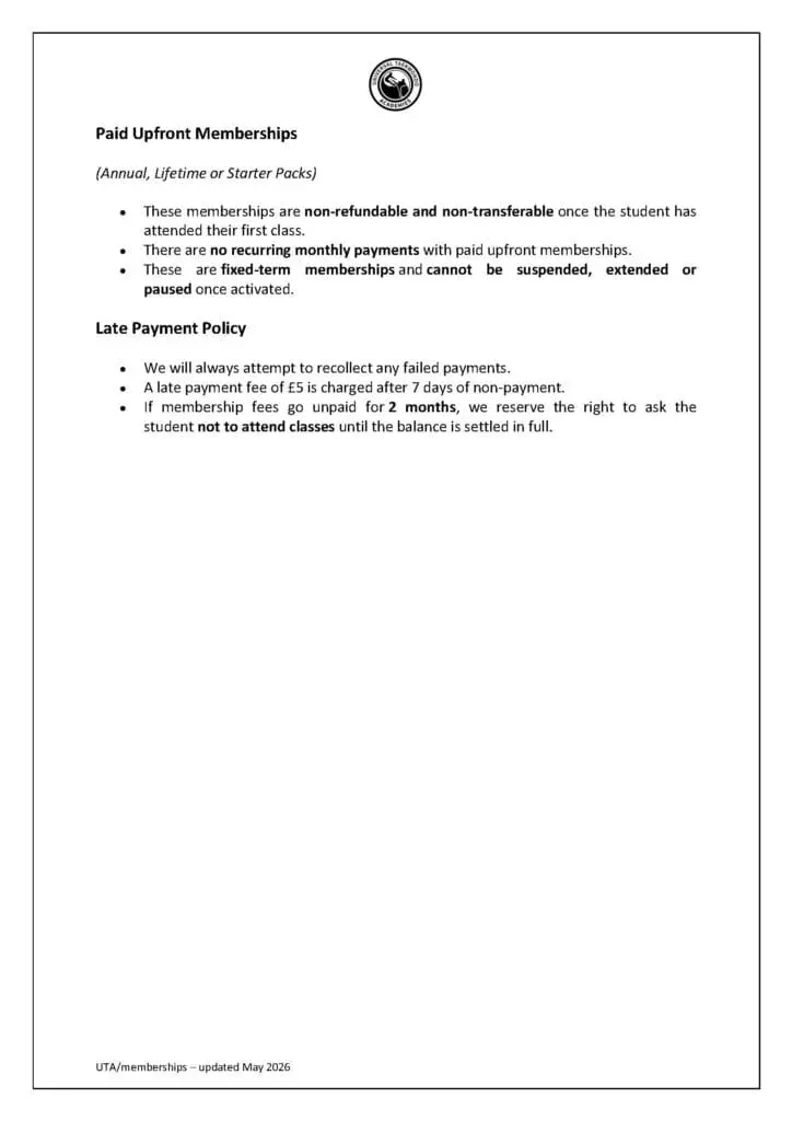Membership Terms &amp; Conditions